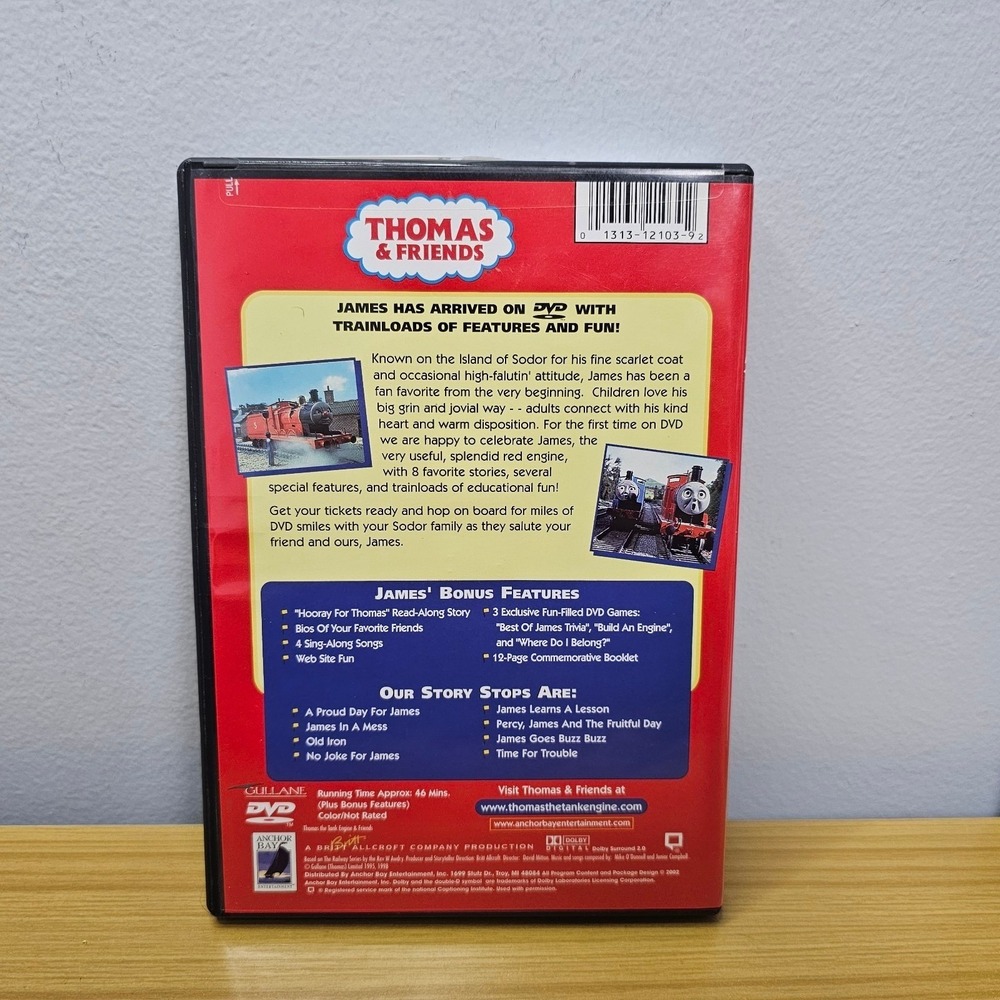 Rare Vintage Thomas The Tank Engine Movies Best Of James Collectors Edition - Picture 6 of 8
